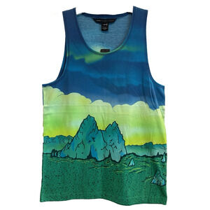 Marc Jacobs Men's Tank Top XS Mars Acid Green 💚NEW💚Retail $98 Soft Cotton